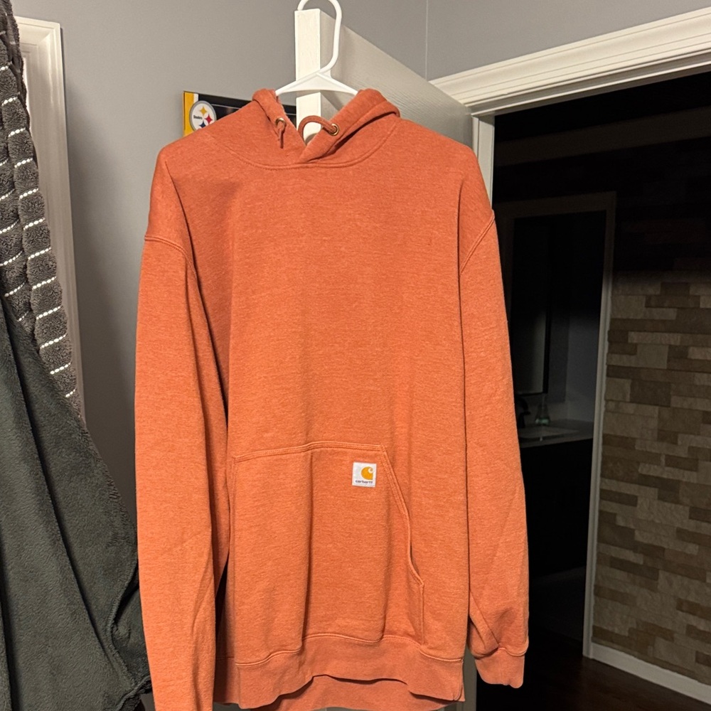 Carhartt Loose Fit Men's Rust Orange Hoodie
